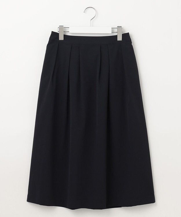 J.PRESS LADIES 【洗える】RENU ソフトタイプライター スカート ネイビー系