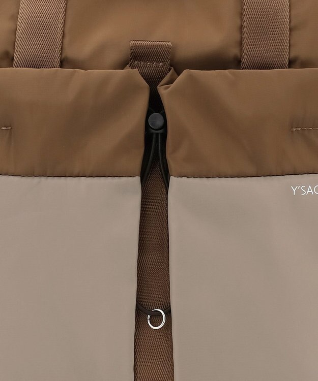 Y'SACCS ドローストリング コンビカラーリュックサック チョコ