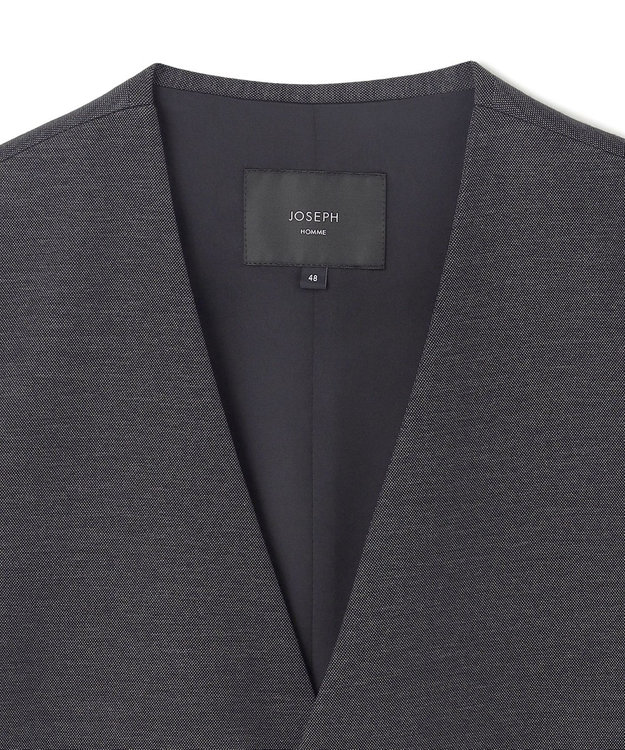 JOSEPH HOMME 【LEON 掲載】ウーステッドモックロディ ジレ グレー系