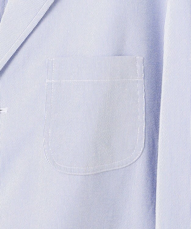 J.PRESS MEN 【J.PRES ORIGINALS】【UNISEX】Cordlane Seersucker 3B Sack Jacket サックスブルー系1