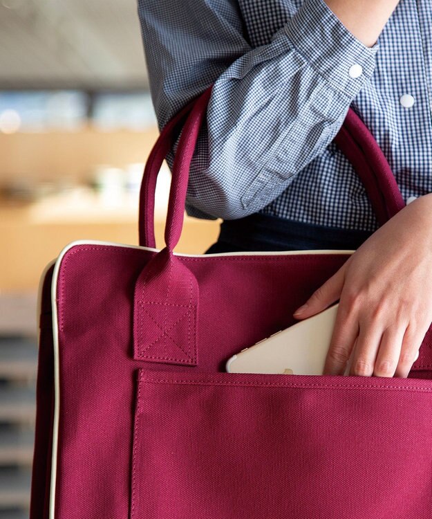 YUSHI ARLE - TOTEBAG 帆布トートバッグ ワイン