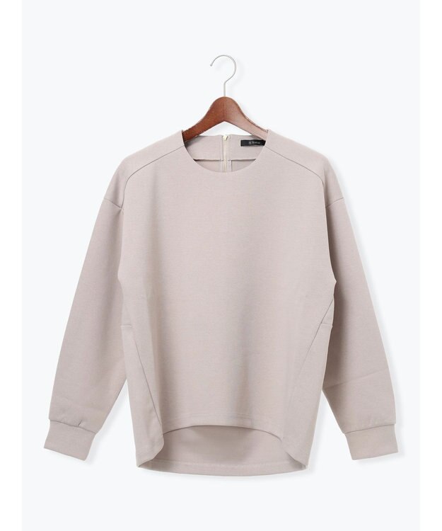 Te chichi バックジップダンボールプルオーバー Ｓグレー