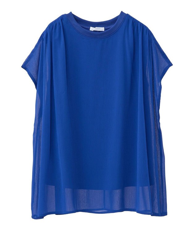 Green Parks 楊柳ドッキングフレンチプルオーバー Blue