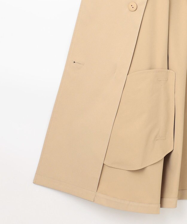 組曲 コットンライクツイル トレンチコート キャメルベージュ系