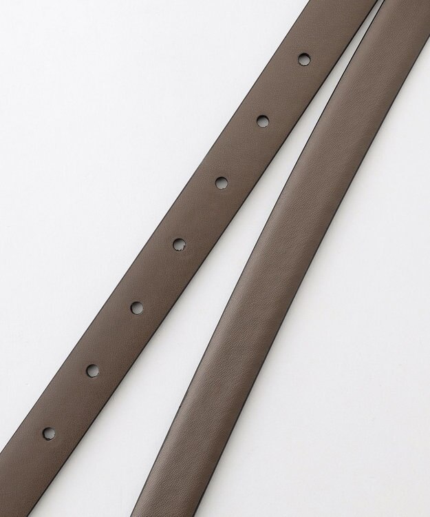 組曲 ダブルメタルバックル ベルト ベージュ系