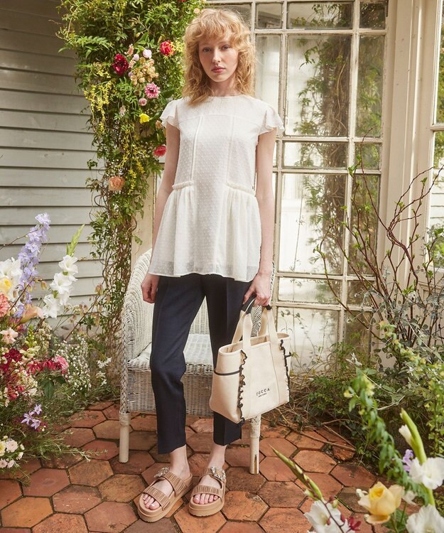 TOCCA 【消臭・吸水速乾・洗える】LUMP SUGAR PANTS パンツ ネイビー系