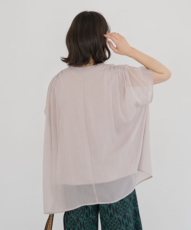 Green Parks 楊柳ドッキングフレンチプルオーバー Light Beige