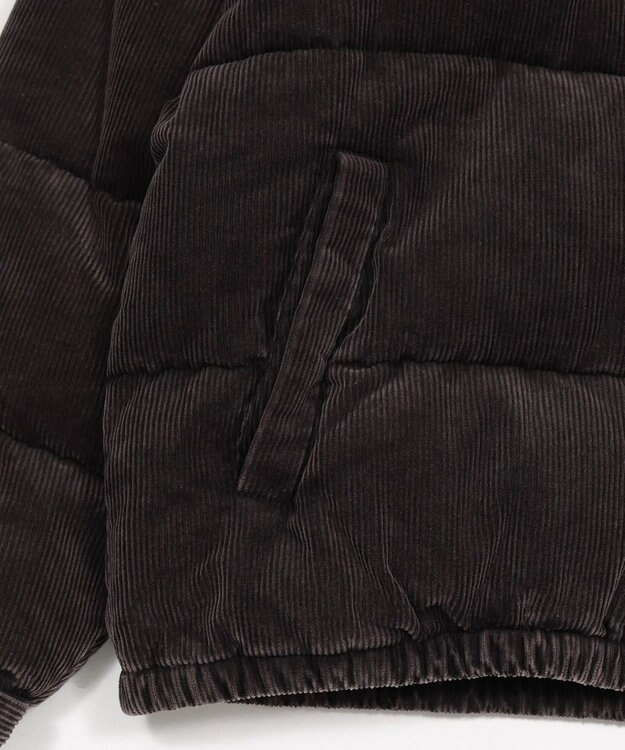 WEGO 【ユニセックス着用ITEM/MLサイズ展開】コーデュロイパファーブルゾン ブラックその他