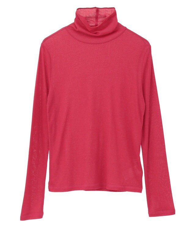 AMERICAN HOLIC シアーテレコタートルネックプルオーバー Red
