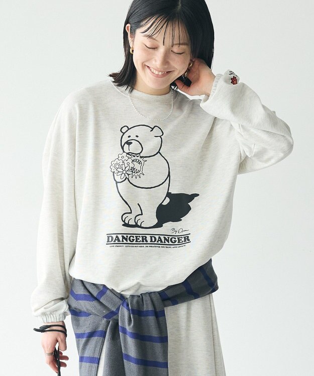 CRAFT STANDARD BOUTIQUE URANIWAプリントスウェット Oatmeal