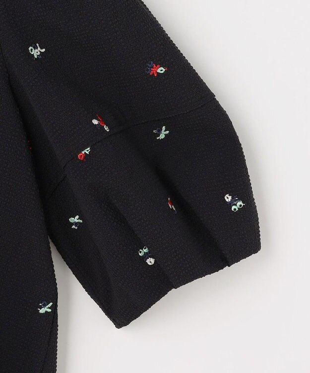 組曲 L 【先行予約・WEB限定】ミニフラワーエンブロイダリー ブラウス ブラック系7