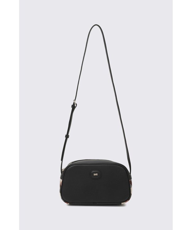 DAKS URBANカウレザー2WAYショルダーバッグ ブラック