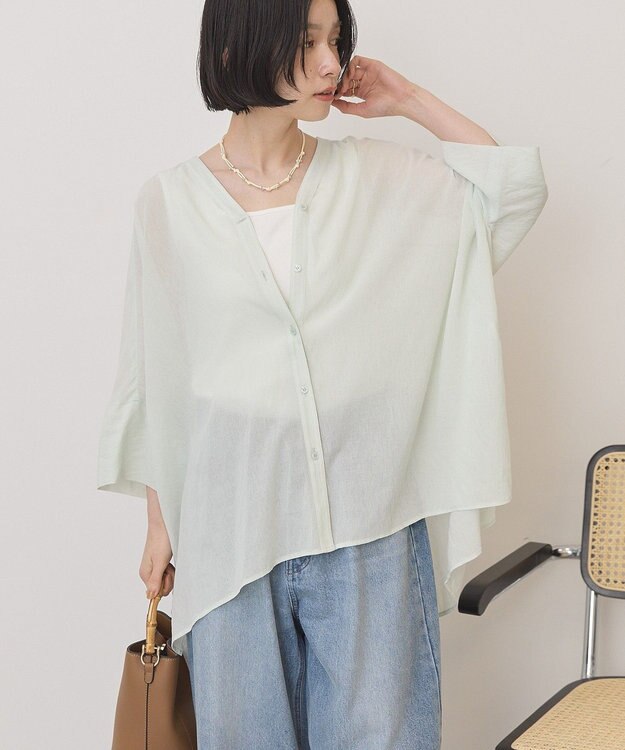 AMERICAN HOLIC Vネックポンチョシャツ Mint