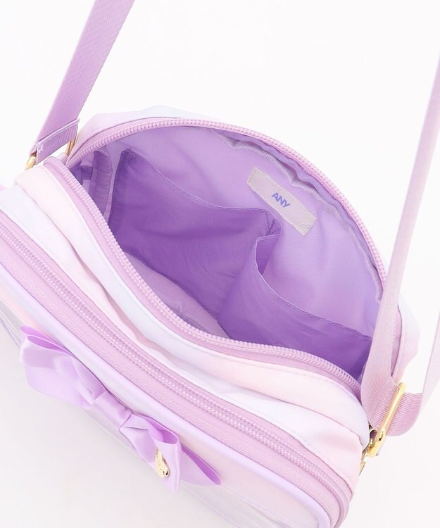 ANY KIDS クリアポケットショルダーバッグ レインボー