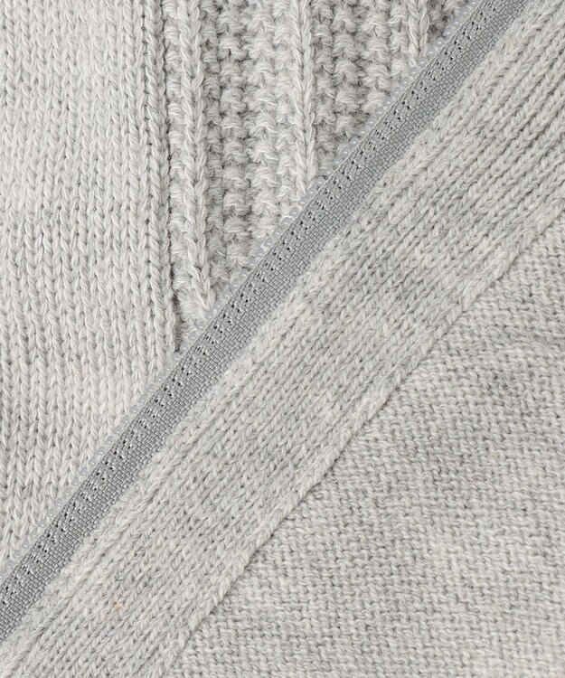 JOSEPH ABBOUD 【イージーケア】コットンバルキーニットブルゾン ライトグレー系