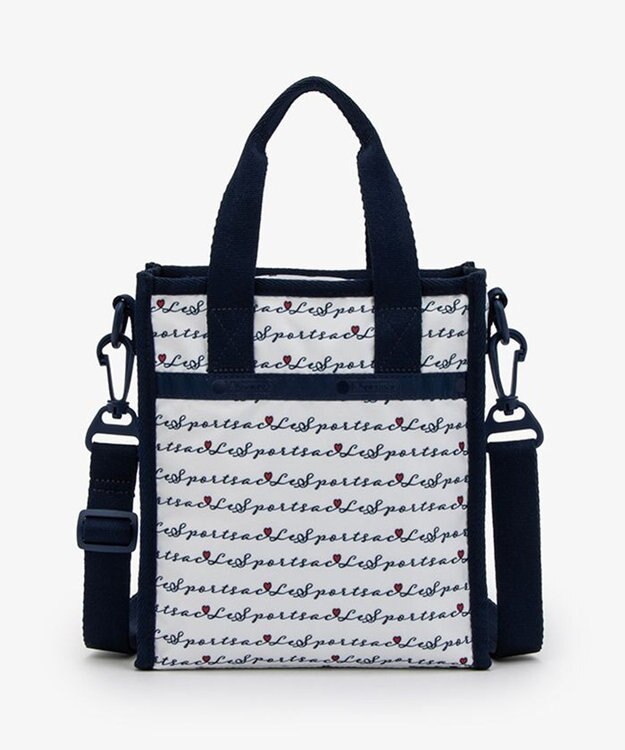 LeSportsac MINI N/S TOTE/マリンロゴボーダー マリンロゴボーダー