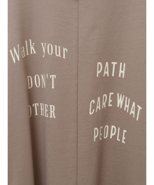 CRAFT STANDARD BOUTIQUE リメイクロゴ半袖Tee Pink Beige