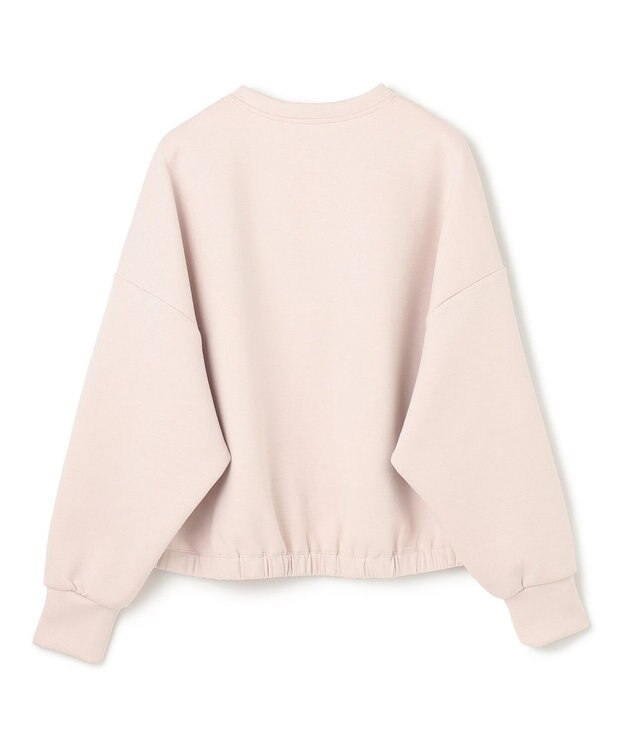 UNFILO BEAUTY FORM JERSEY キーネックプルオーバー ピンク