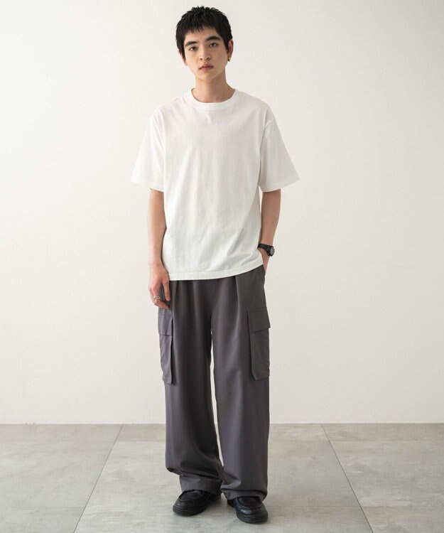 WEGO 【ユニセックス着用ITEM/MLサイズ展開/綿100%】リラックスフィットコットンT（SS） ホワイト