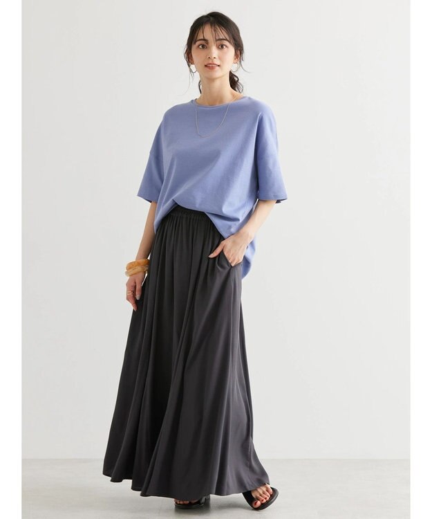 AMERICAN HOLIC ＵＶカット　コクーン半袖カットプルオーバー Charcoal Gray