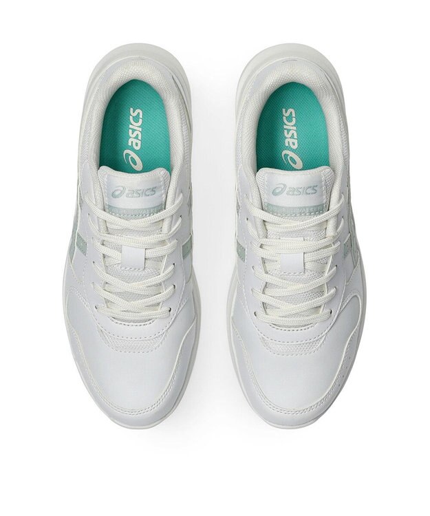 ASICS WALKING ゲルファンウォーカー レディース 3E相当 ホワイト×ライトミント