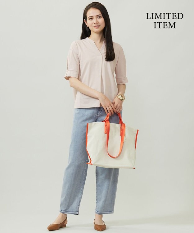 自由区 【WEB限定・洗える】サッカージャージー カットソー ベージュ