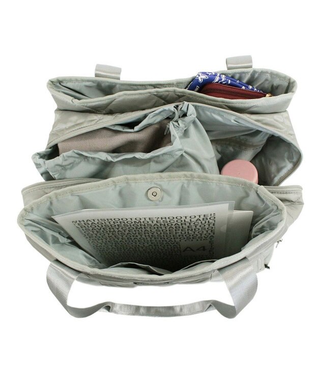 ROOTOTE 1162【大容量:キャリーケース装着可能】SC.グランデボックス.グリスン-A 02：シルバー