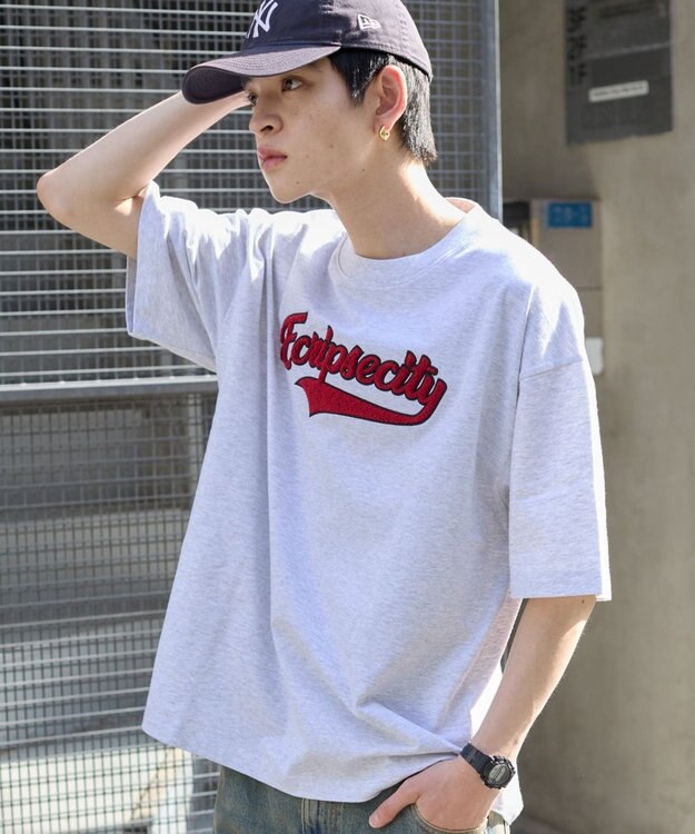 WEGO 【ユニセックス着用アイテム/MLサイズ展開】サガラワッペンロゴBIG　T（SS） アッシュグレー