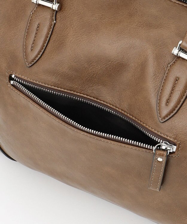 UNBILLION 【テレビ ドラマ着用アイテム】Otias アンティークタイプ合皮2WAYボストン ブラウン