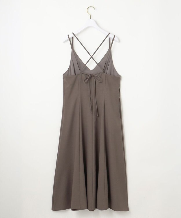 ANY SIS S 【低身長企画】フレアキャミソール ワンピース モカグレー