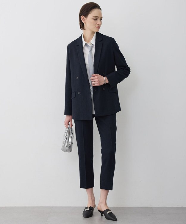 ICB 【先行予約】 ミックスブッチャー ダブルブレストジャケット ネイビー