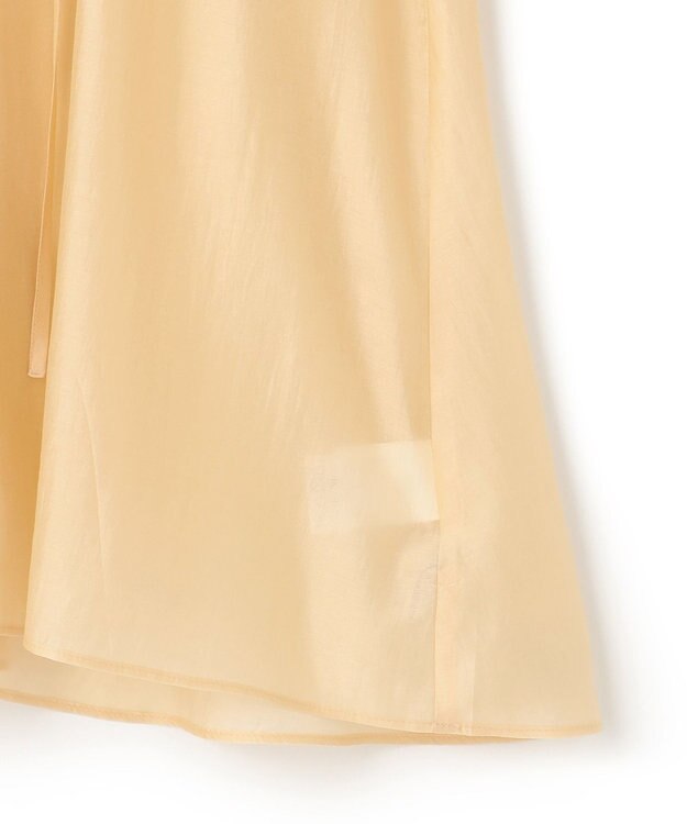 UNFILO シアーギャザーブラウス ライトイエロー