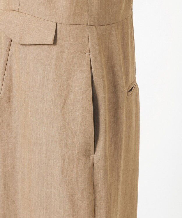 23区 L 【GOLD LABEL】ナチュラルシャンブレー オールインワン ベージュ系