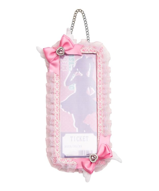 WEGO 【痛バ＆推し活グッズ】エンジェルリボンホロチケホルダー ライトピンク