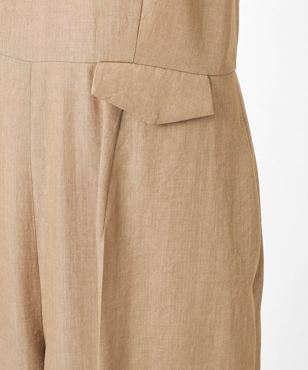 23区 L 【GOLD LABEL】ナチュラルシャンブレー オールインワン ベージュ系