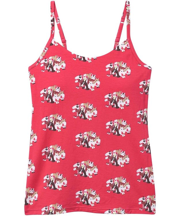 une nana cool 2026年お年賀「まるっとうまくいく」 カップ付きキャミソール レッド