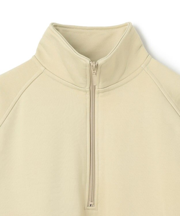 UNFILO MENS 【男女兼用】ナイロン裏毛 ハーフジップ ベージュ