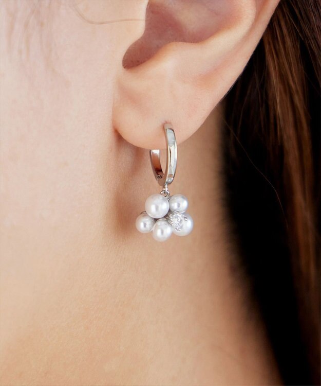 Tiaclasse 【選べる２タイプ・金属アレルギー対応】フルーツパールピアス シルバーA