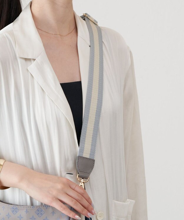 russet アレンジショルダーベルト【アイビーテープ】(CE-1146) Gray