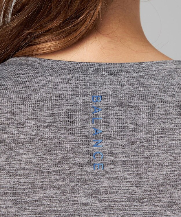Chacott Chacott BALANCE ドライストレッチリフレクターTシャツ グレー杢