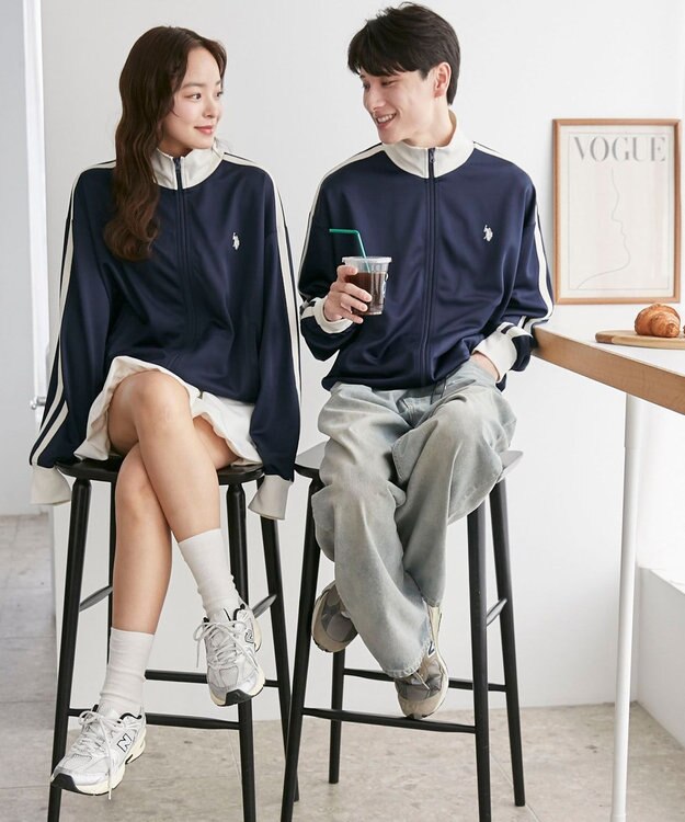 WEGO 【ユニセックス着用ITEM/追加カラー】U.S. POLO ASSN.ライントラックジャケット ネイビー