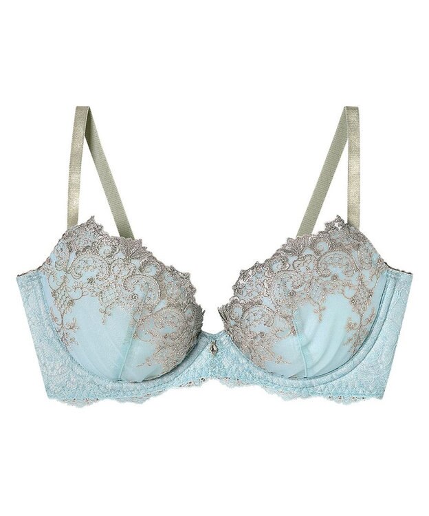 AMPHI ブラジャー パーソナル設計 脇高 背中スムージング A～Gカップまで対応 大きいサイズ 【stylist 4U スタイリストフォーユー】 ブラ BOG313 アンフィ／ワコール ターコイズ