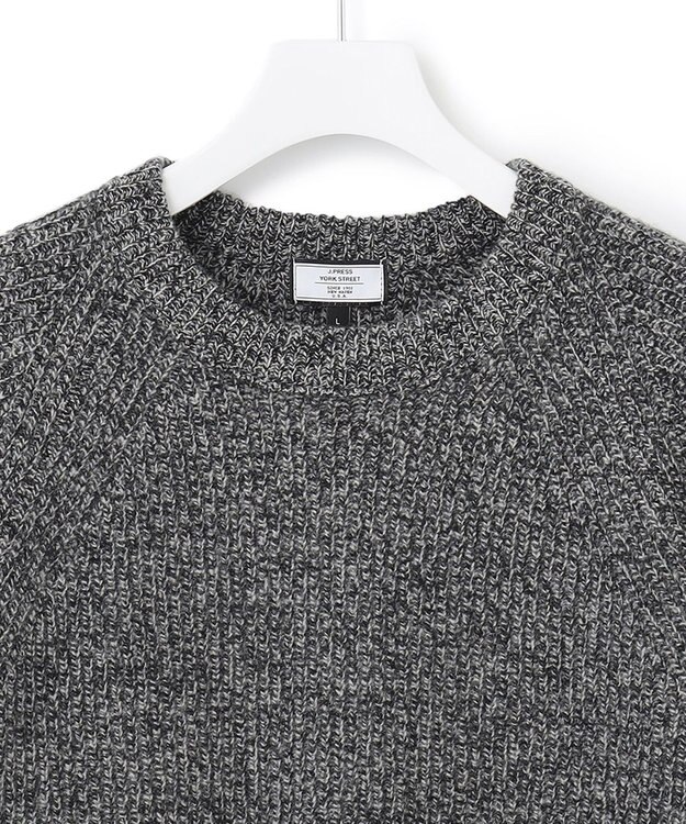 J.PRESS YORK STREET 【UNISEX】畦クループルオーバー ニット グレー系7
