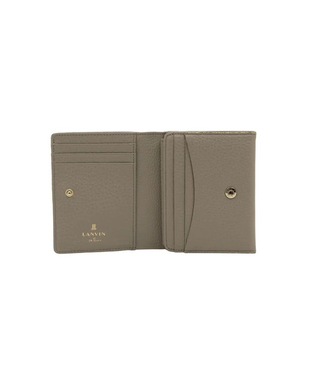 LANVIN en Bleu メラニー 二つ折りBOX財布 グレージュ