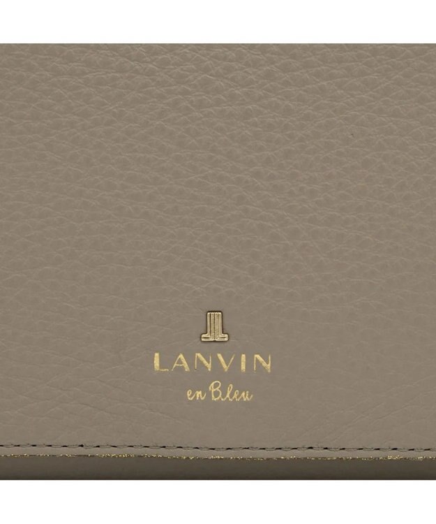 LANVIN en Bleu メラニー 二つ折りBOX財布 グレージュ