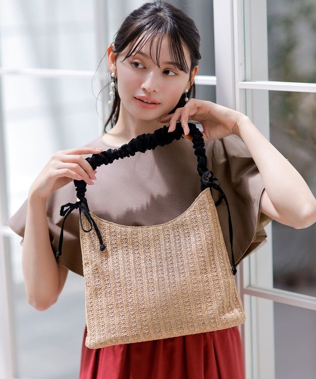 ANY SIS シャーリングサマー バッグ ベージュ