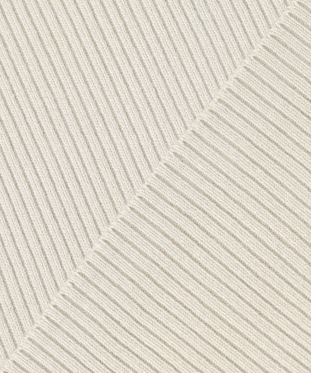 ANY 【洗濯機可】ボトルネック リブニット オイスター