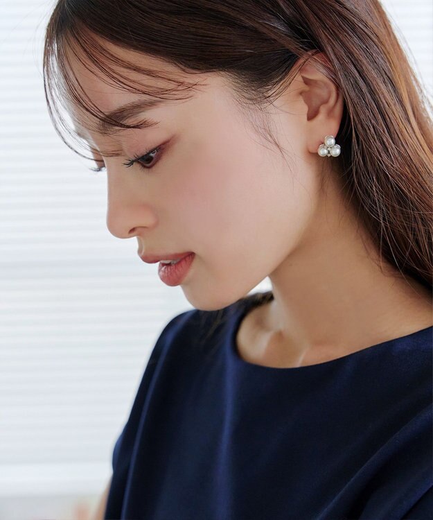 Tiaclasse 【選べる２タイプ・金属アレルギー対応】フルーツパールピアス シルバーB