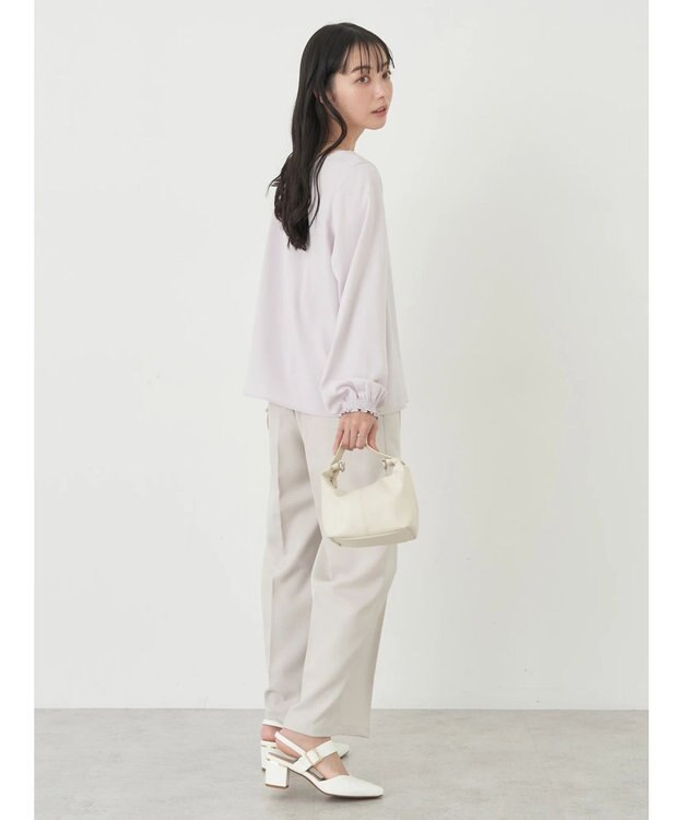 earth music&ecology スカラップブラウス Pink