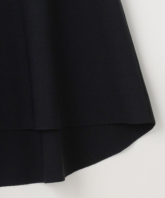 自由区 【洗える・XSサイズあり】クレープストレッチニット スカート ネイビー系